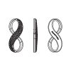 Ogrlica Infinity Pave bela s Swarovski® kristali - Image 3