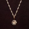 Ogrlica z Rivoli kristalom Swarovski® - Srebrna patina