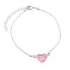 Svetlo roza zapestnica Kristalno srce kristal Swarovski®